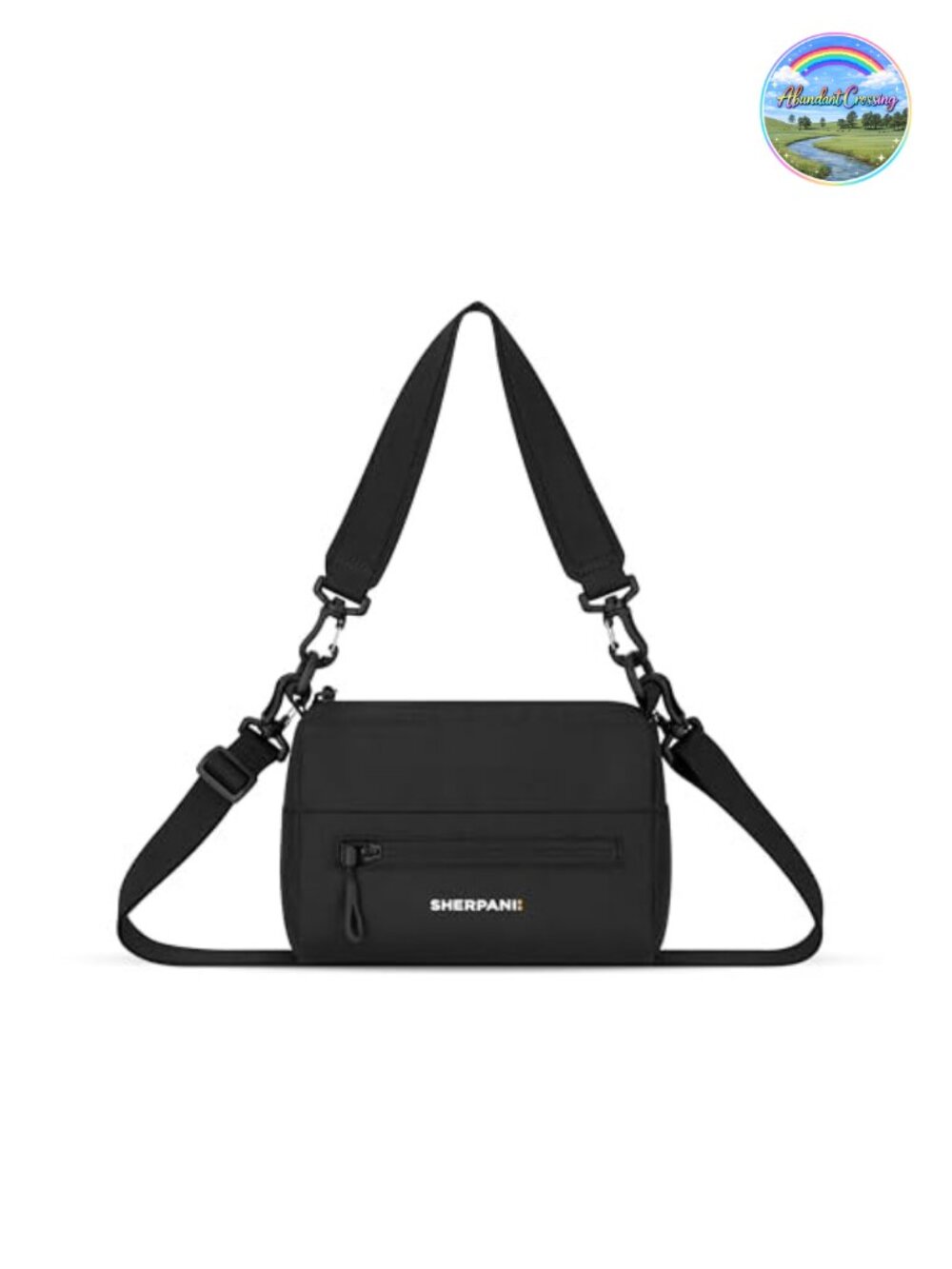 Vegan Recycled Polyester Mini Crossbody RFID Travel Bag
